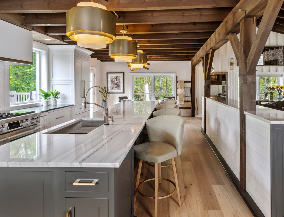 Inspiration for a rustic kitchen remodel in Philadelphia