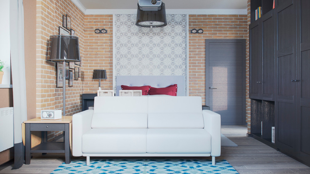 Современный интерьер с элементами лофт