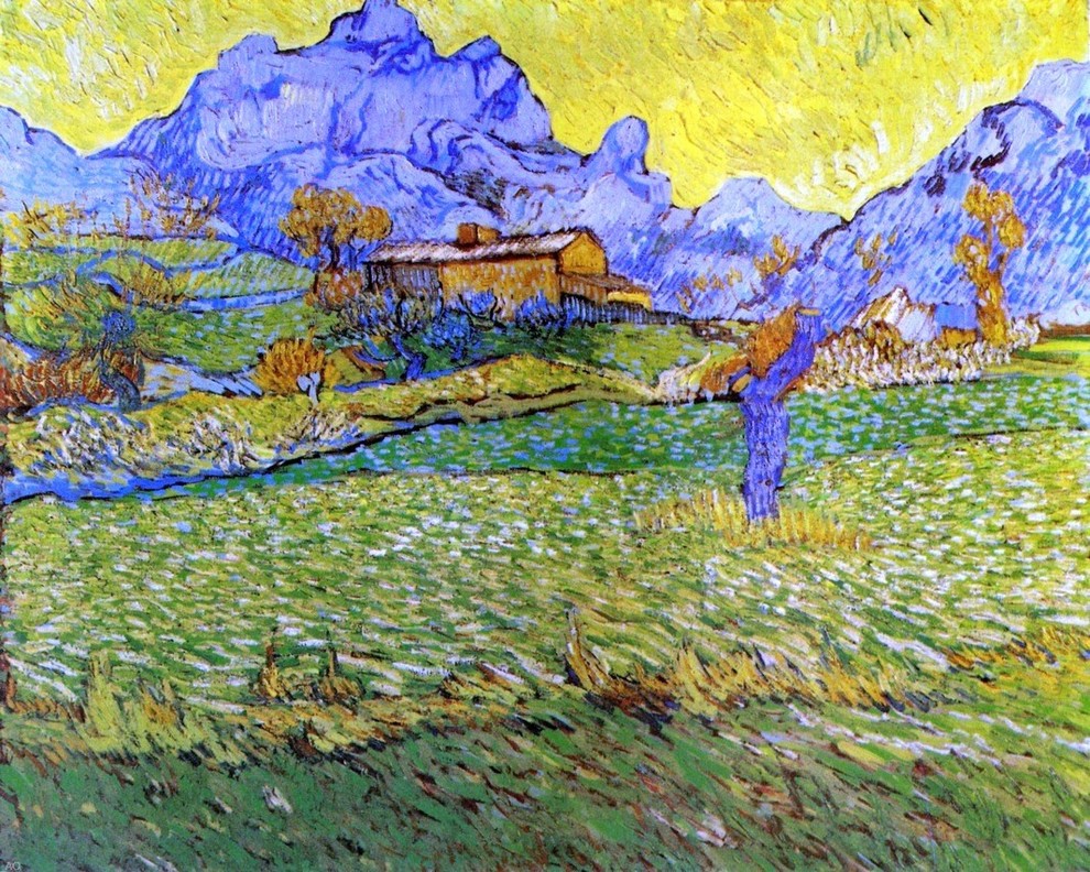 Vincent Van Gogh A Meadow in the Mountains: Le Mas de Saint-Paul