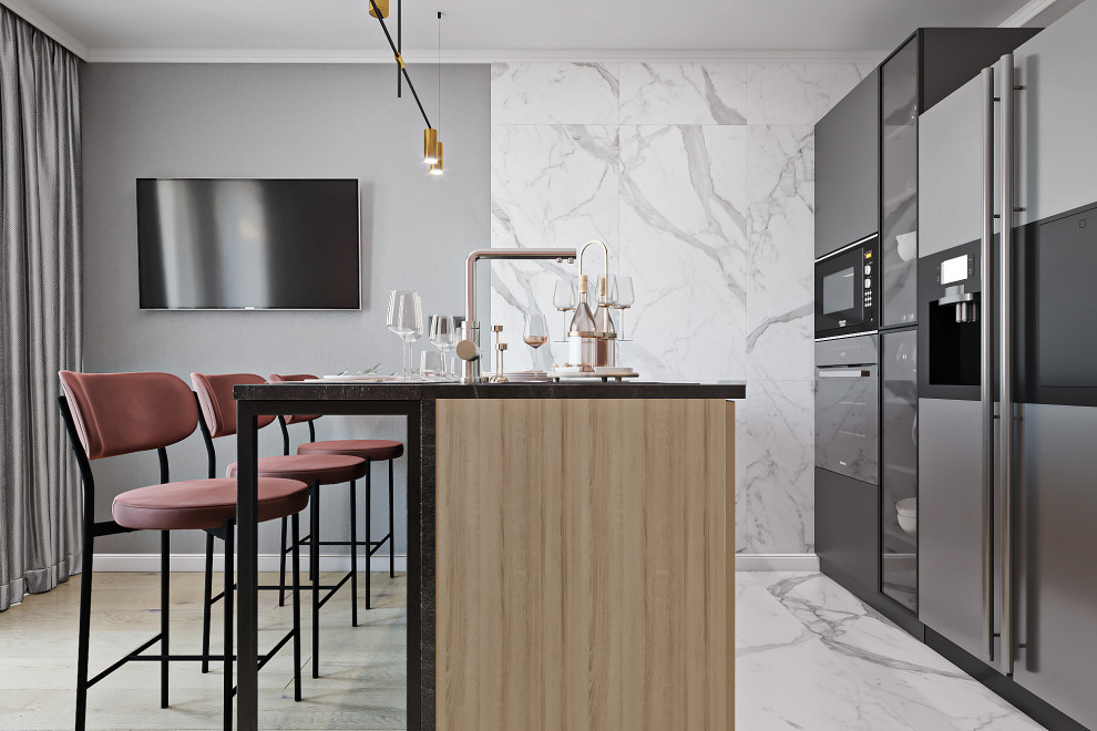 Дизайн проект однокомнатной в Мурино