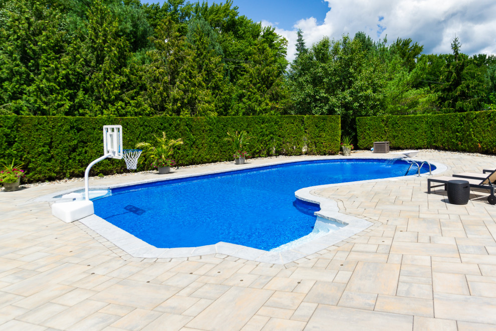 Manalapan, NJ: Pool Renovation & Paver Patio