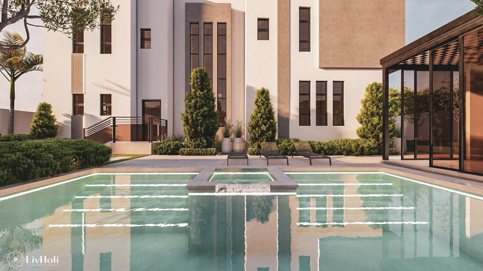 Landscape Design Residential Villa - Contemporary - Pool - Other - by ...