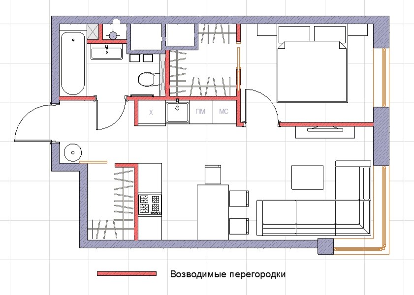 Студия для молодой девушки