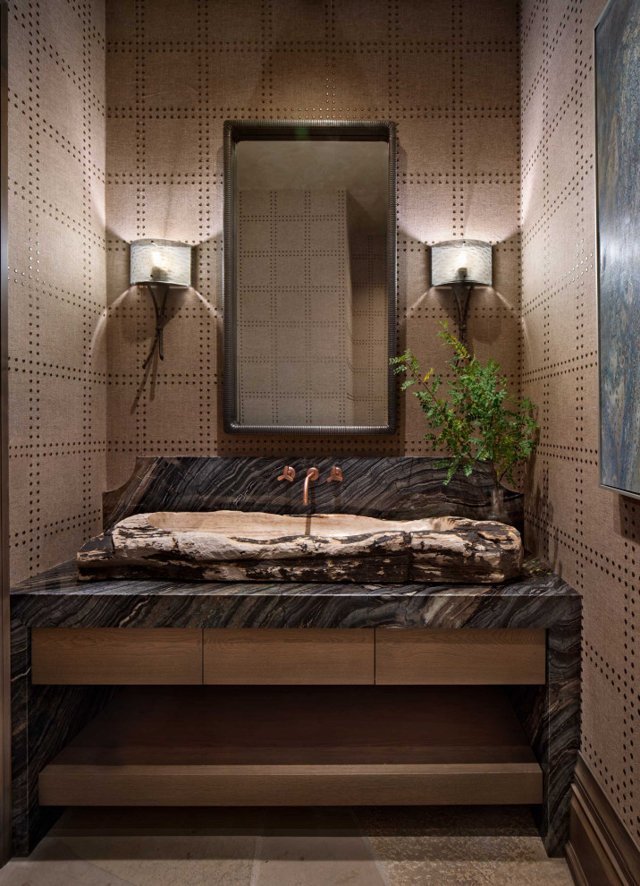Rocky Mountain Family Retreat - Rustic - Powder Room - Other - by ...