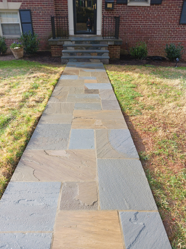 Flagstone Landing ,Steps , New and existing  Walkway