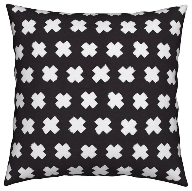 Cross Plus Geometric Abstract Scandinavian Throw Pillow Scandinavian