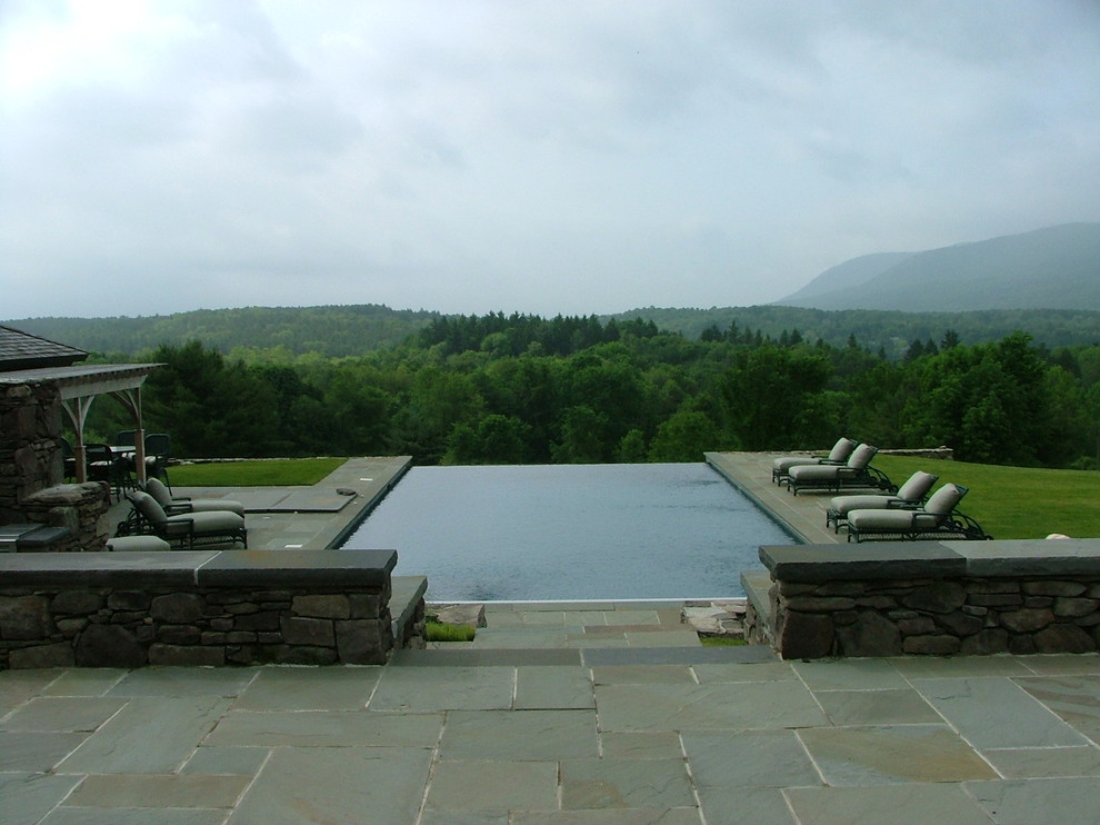 Inspiration for a craftsman pool remodel in Boston