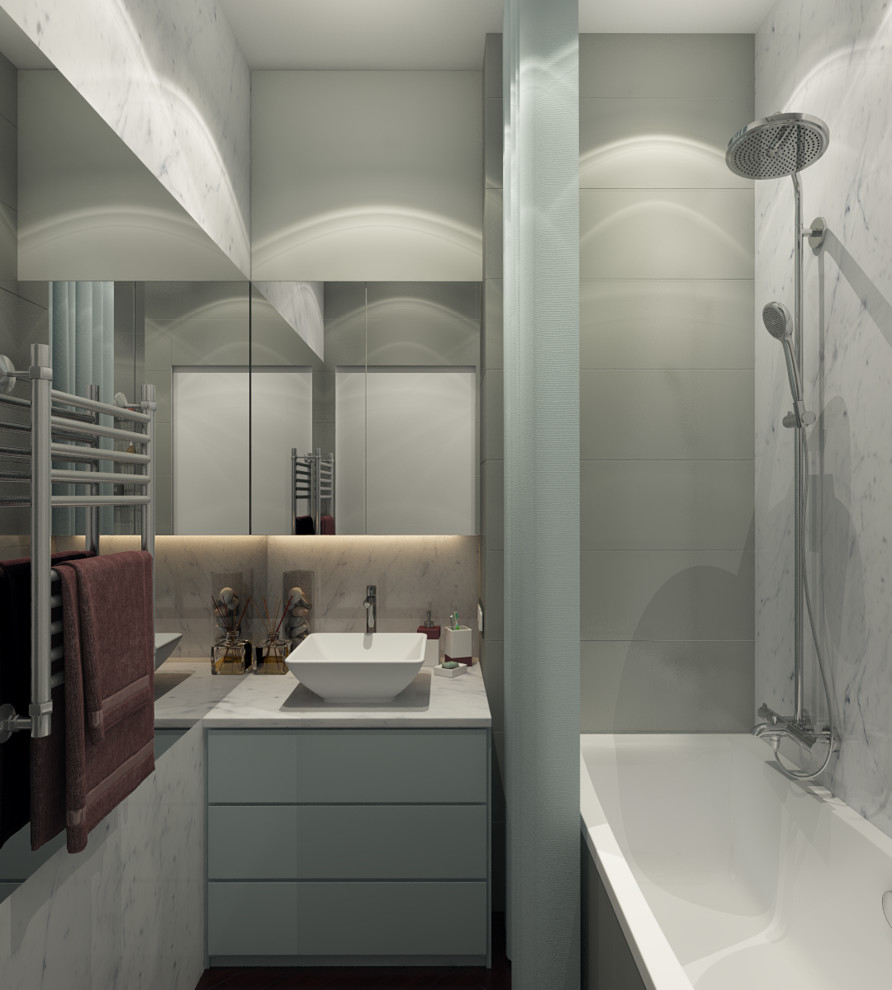 Медь и мрамор (дизайн квартиры)