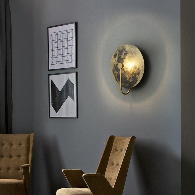 Creative Wall Lamp in the Shape of the Moon, Living Room, Bedroom ...