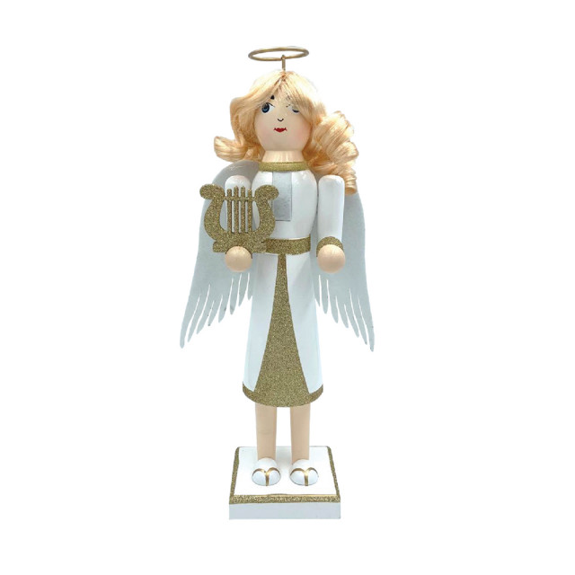 14" Angel Nutcracker Holiday Accents And Figurines by Santa's