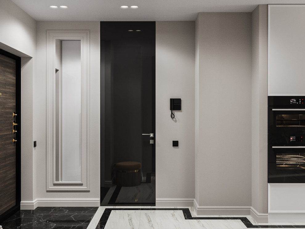 Яркий неоклассический интерьер