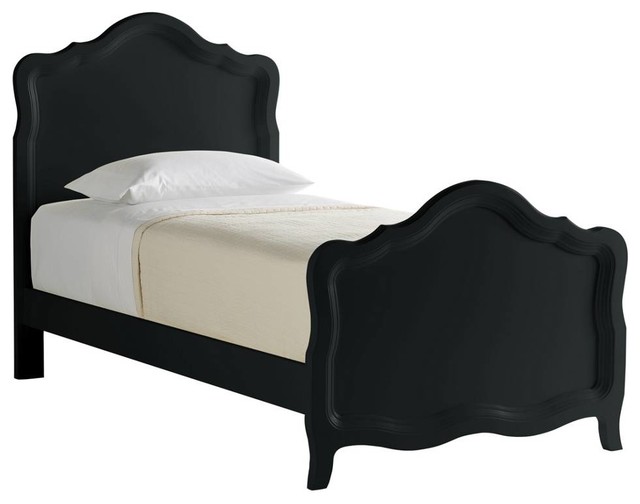 Abigail Belcourt Bed, Twin - Black Standard Finish