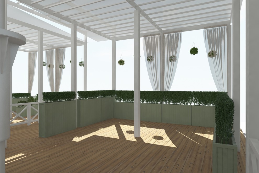 Ресторан "Бохо" олимпийский парк -озеленение кашпо