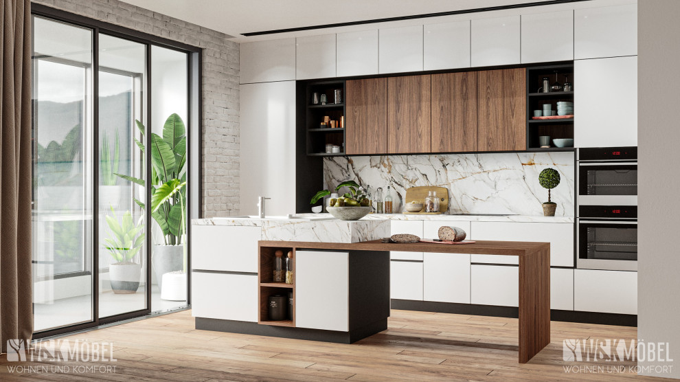 Современная кухня (эмаль глянец)