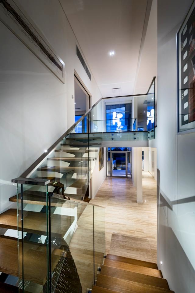 Inspiration for a contemporary staircase in Perth.