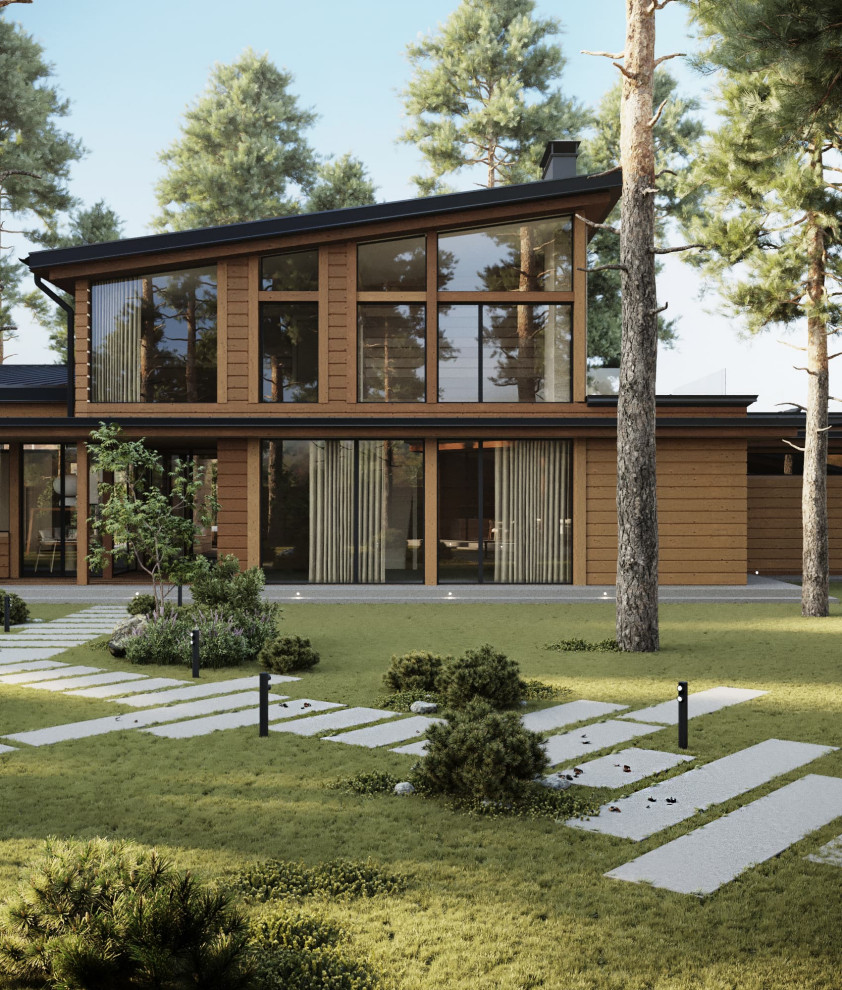 Wooden House in minimalism