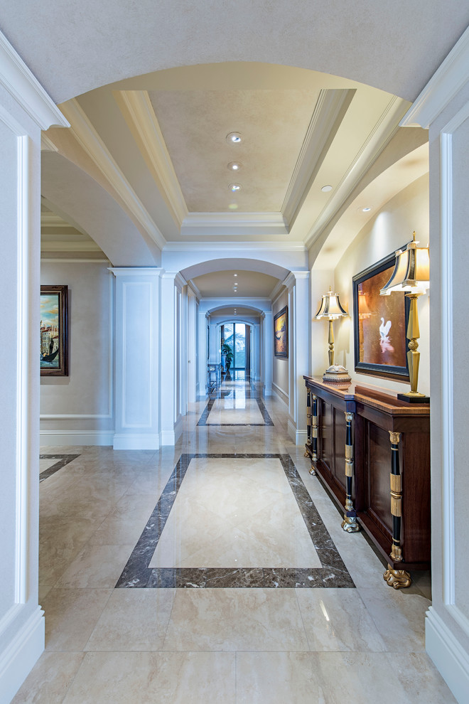 Inspiration for a traditional hallway in Tampa.