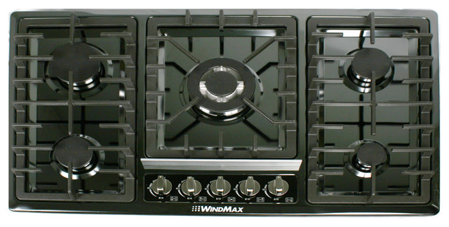 Hot 34 10800w Anium Stainless Steel Built In 5 Burner Stoves Gas Hot 34 10800w Anium Stainless Steel Built In 5 Burner Stoves Gas Hob Cooktop Contemporary Cooktops By Windmax Home Improvement Llc
