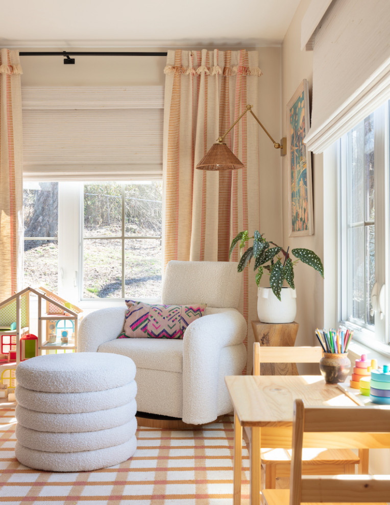Example of a transitional kids' room design in Other