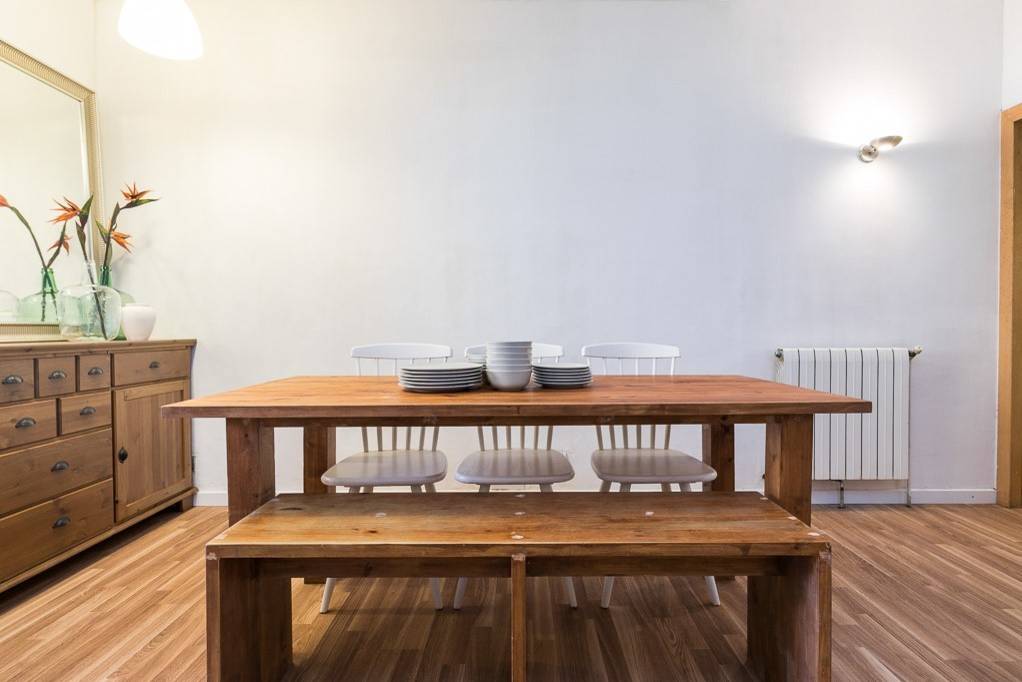 Comedor abierto vivienda Vila de Gracia