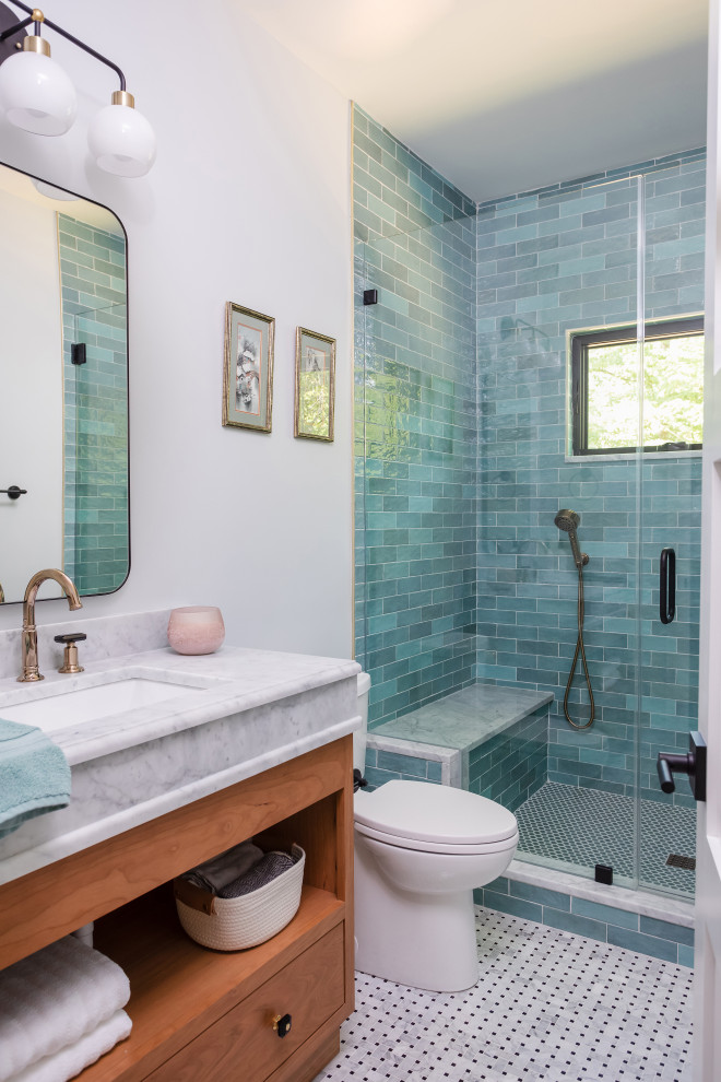 Bathroom - transitional bathroom idea in Raleigh