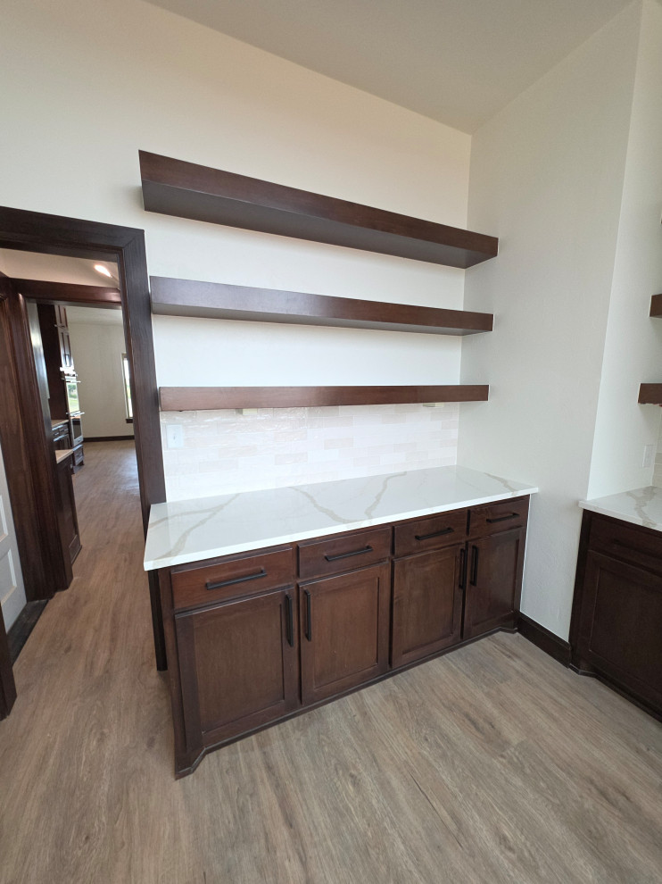 Pantry with quartz countertops