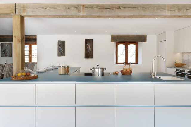 Glass work top country-kitchen