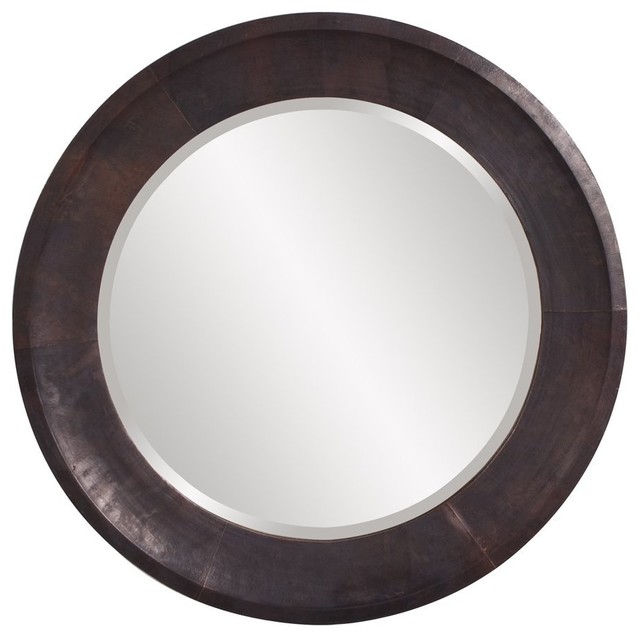 Howard Elliott Montego Metal Round Mirror Transitional Bathroom Howard Elliott Montego Metal Round Mirror Transitional Bathroom Mirrors By Gwg
