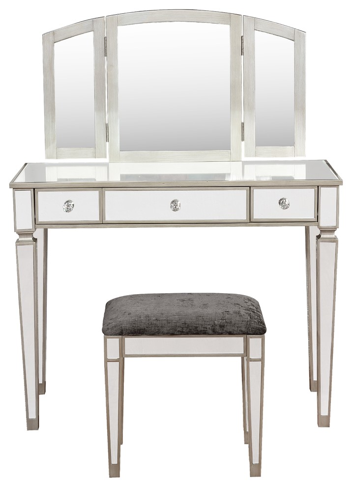 August Mirrored Vanity Set