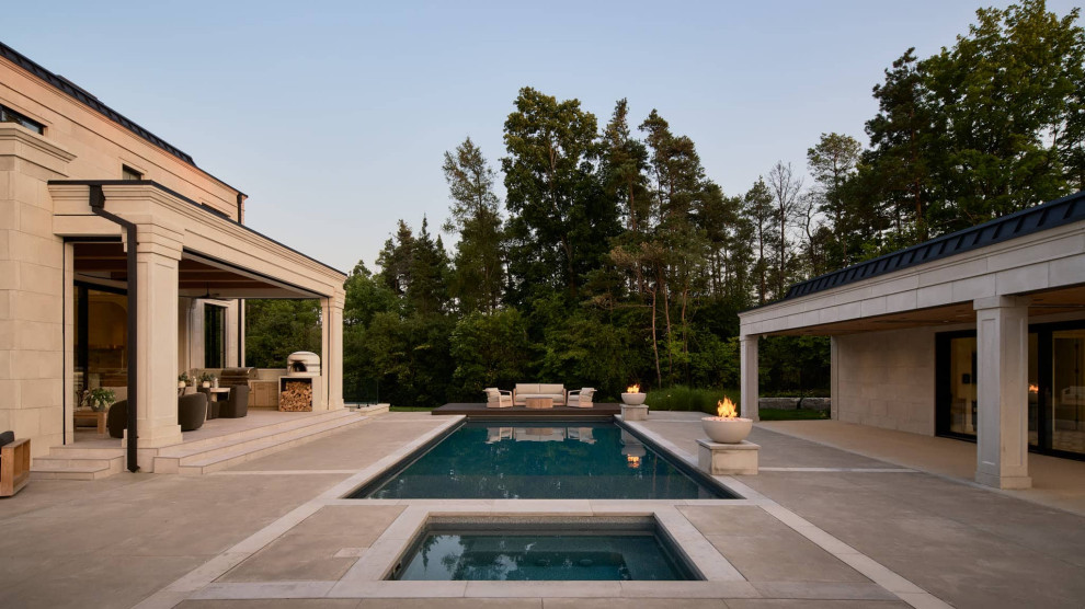 Example of a transitional pool design in Toronto