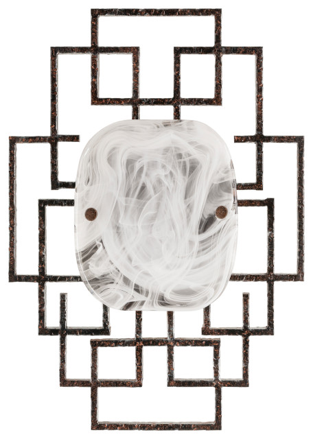 Bellmore Contemporary Distressed Marble Wall Sconce