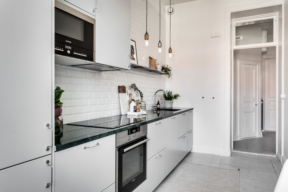 This is an example of a modern kitchen in Stockholm.