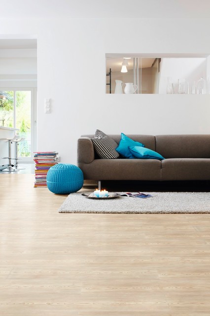 Moderner Wohnbereich mit K&uuml;che contemporary-vardagsrum