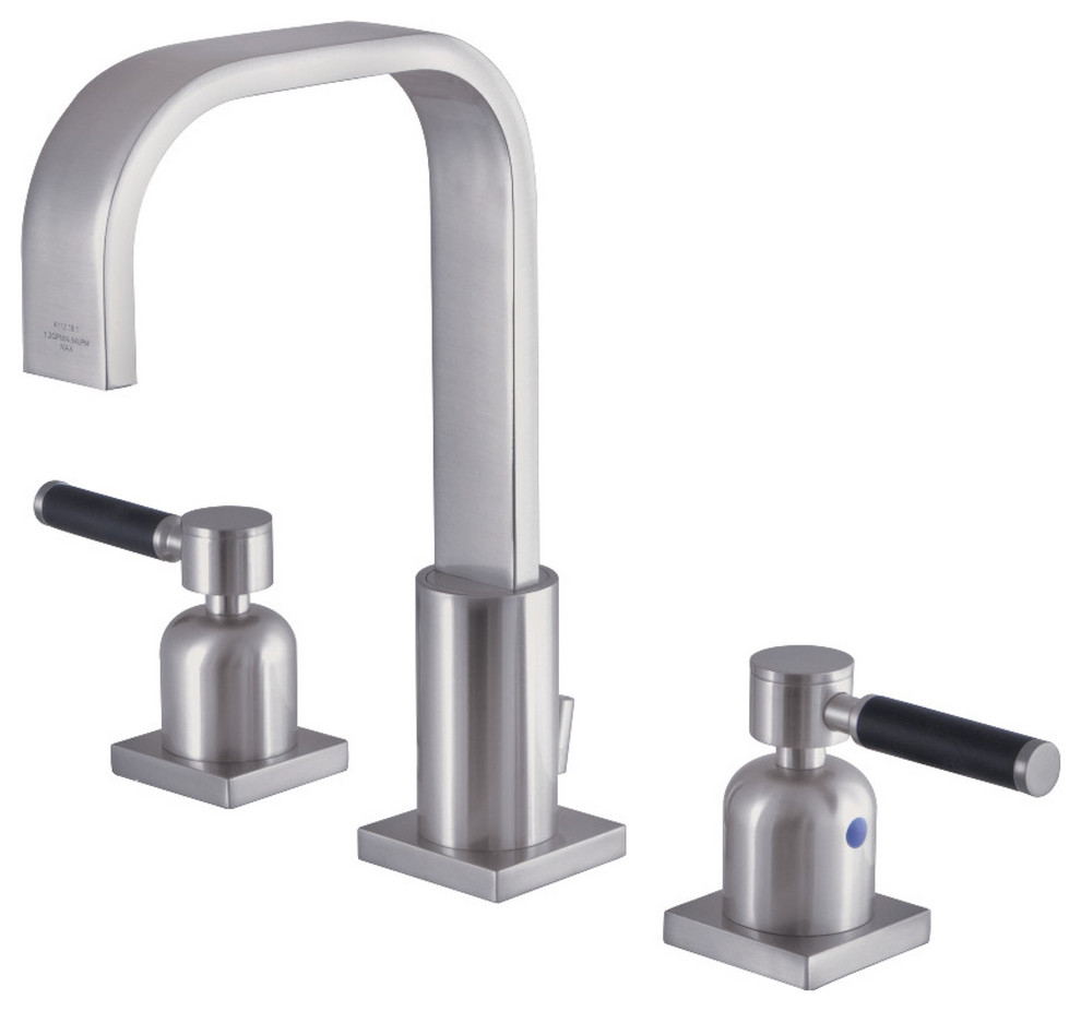 Fauceture Fsc68dkl 8 In Widespread Bathroom Faucet Brushed Nickel Contemporary Bathroom Sink Faucets By Knobs And Beyond