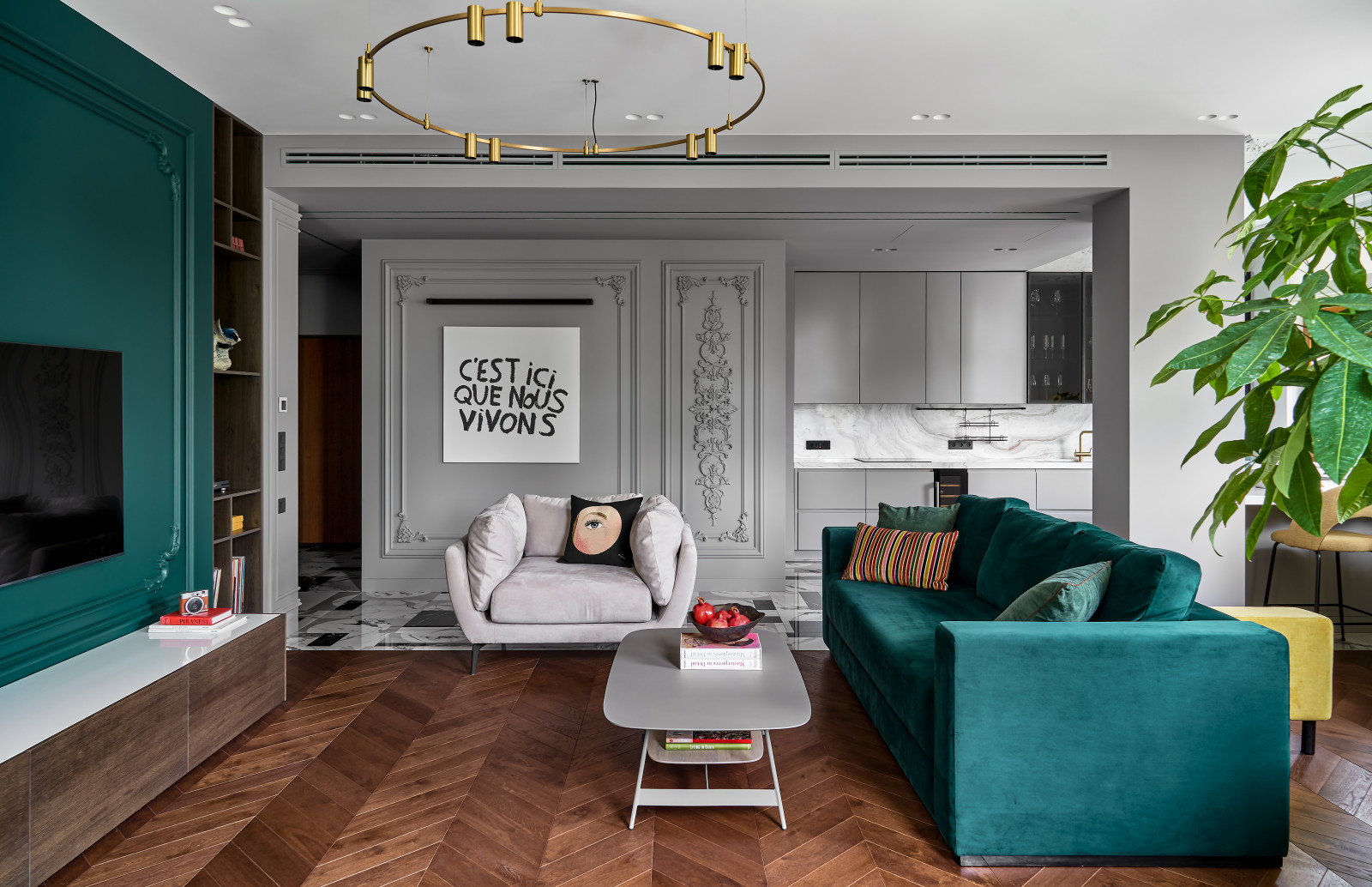 Частные апартаменты, Студия дизайна Dinamika