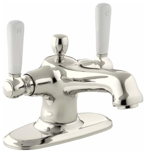 Kohler K-10579-4P Bancroft 1 Hole Bathroom Faucet w/ Metal Pop-Up Drain Assembly
