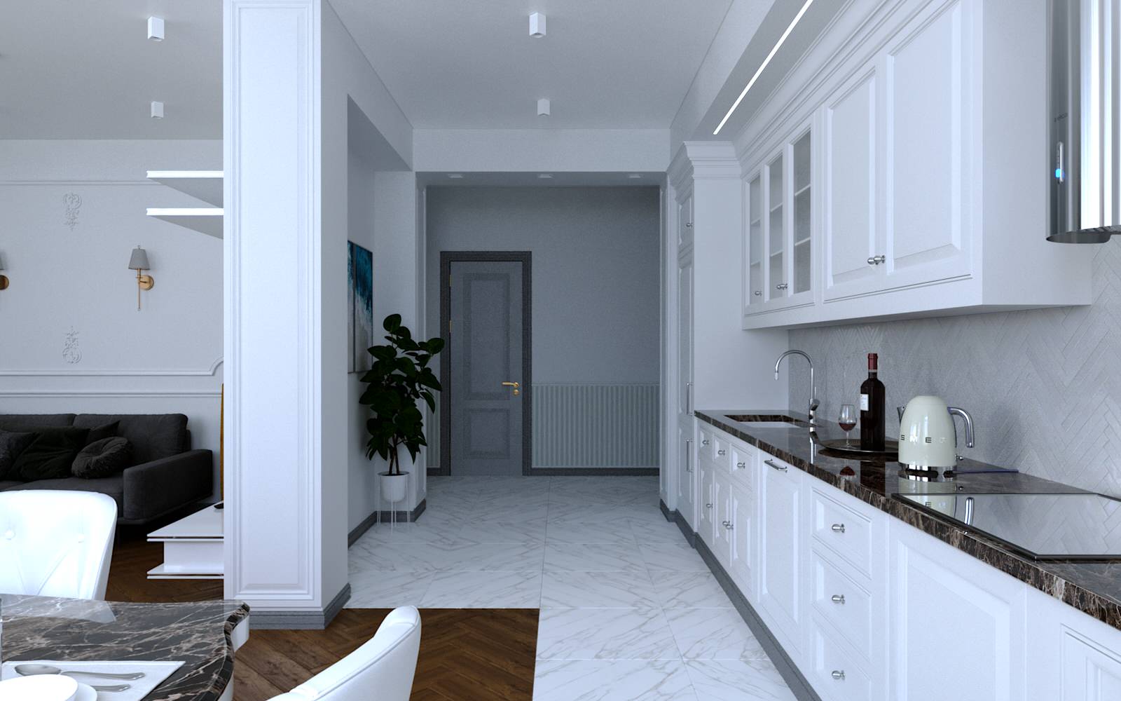 Дизайн проект 2-х комнатной квартиры в Казани