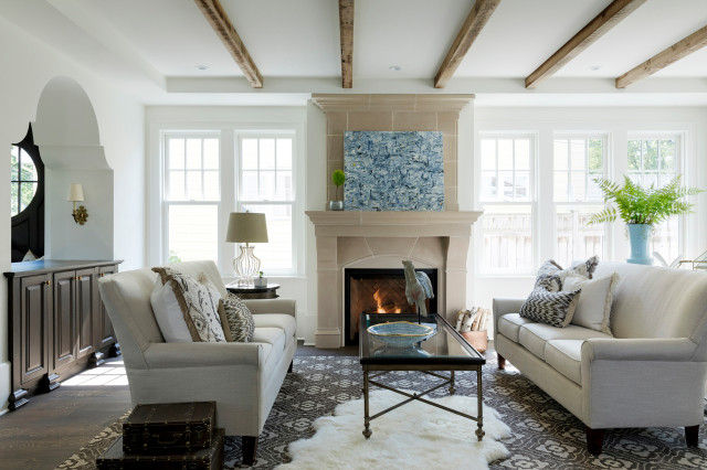 Box Beams French Country Living Room Minneapolis By