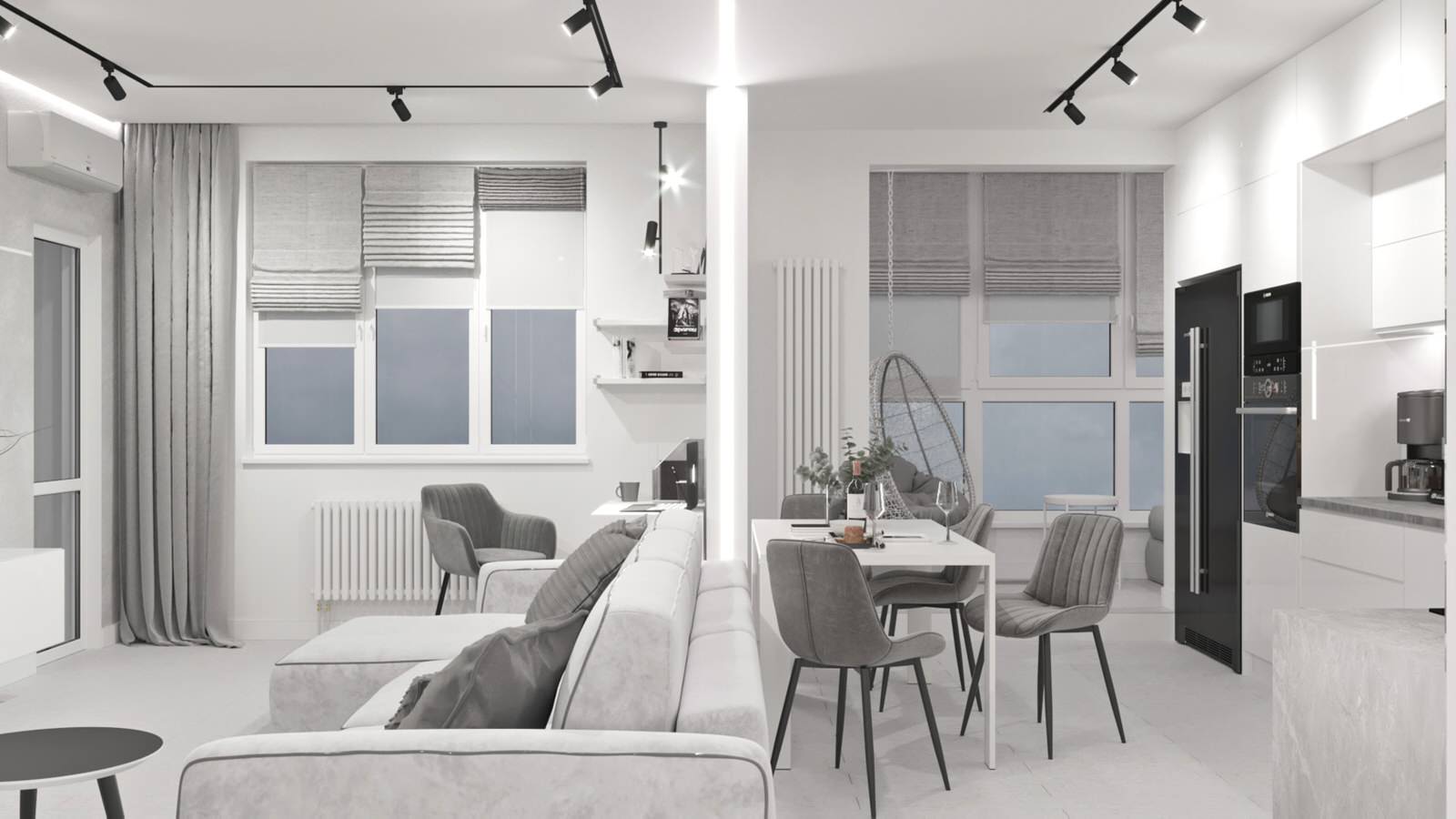 Трёхкомнатная квартира в ЖК на Высоте, г.Краснодар