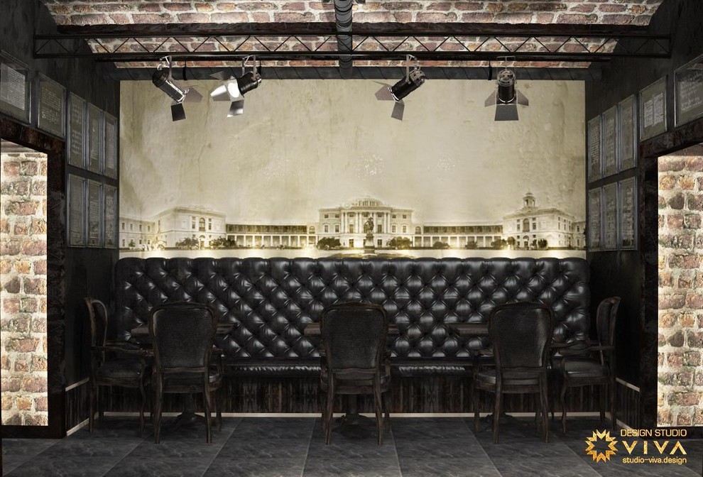 Дизайн-проект интерьера винного бара "Кюхельбекер" в Павловске, Санкт-Петербург.