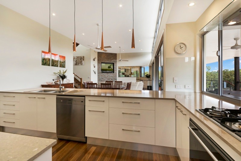 This is an example of a contemporary kitchen in Sunshine Coast.