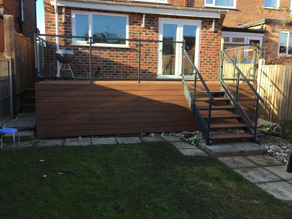 Inspiration for a small backyard deck remodel in DC Metro