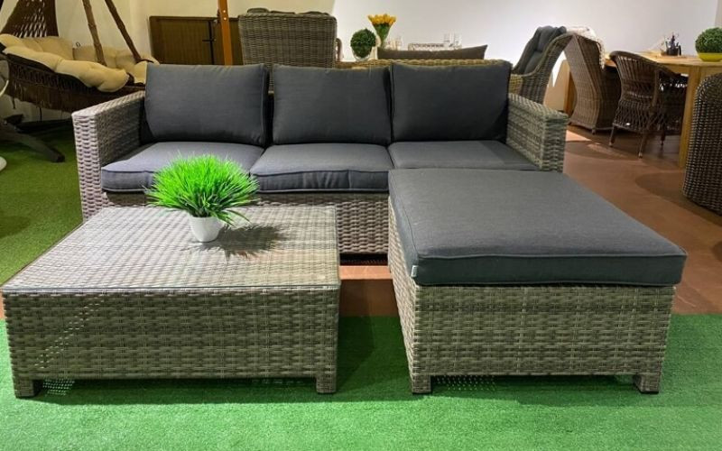 VICKY угловая из искусственного ротанга