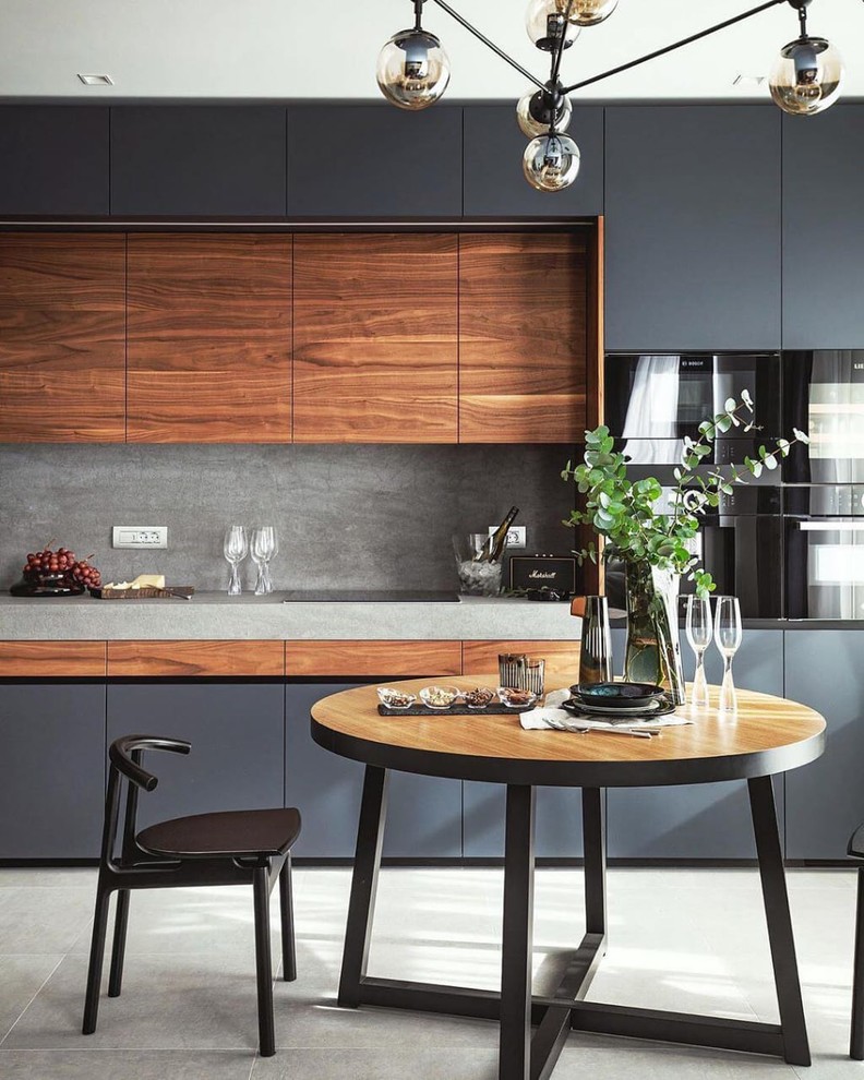 Стол Anders и стулья Hans в интерьере стильной кухни