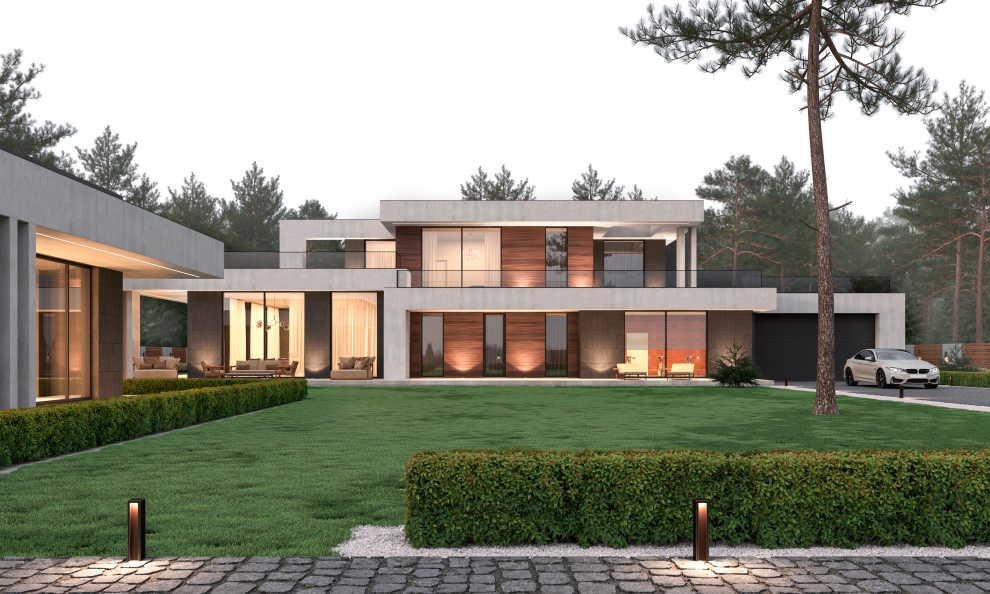 Дом в сосновом лесу