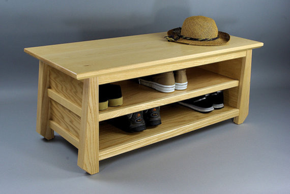 Japanese Tansu Style Shoe Storage Bench by Woodistry  Asian  Accent \u0026 Storage Benches  by Etsy