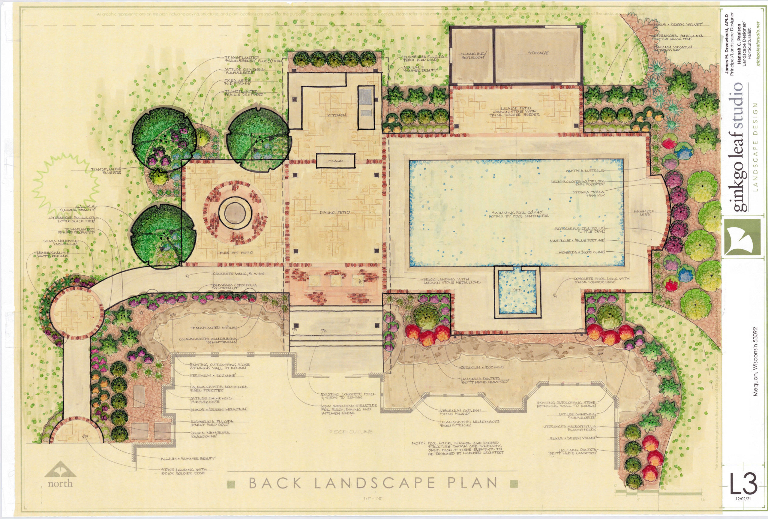 Traditional Back Landscape - Mequon, WI