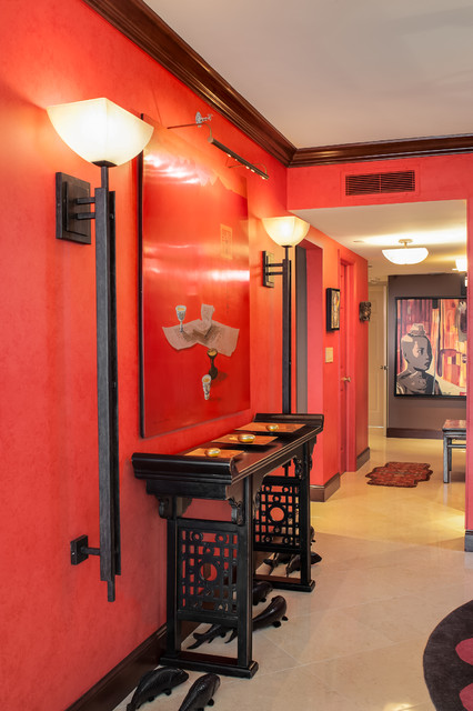 Asian Inspired Condo Remodel asiatique-couloir