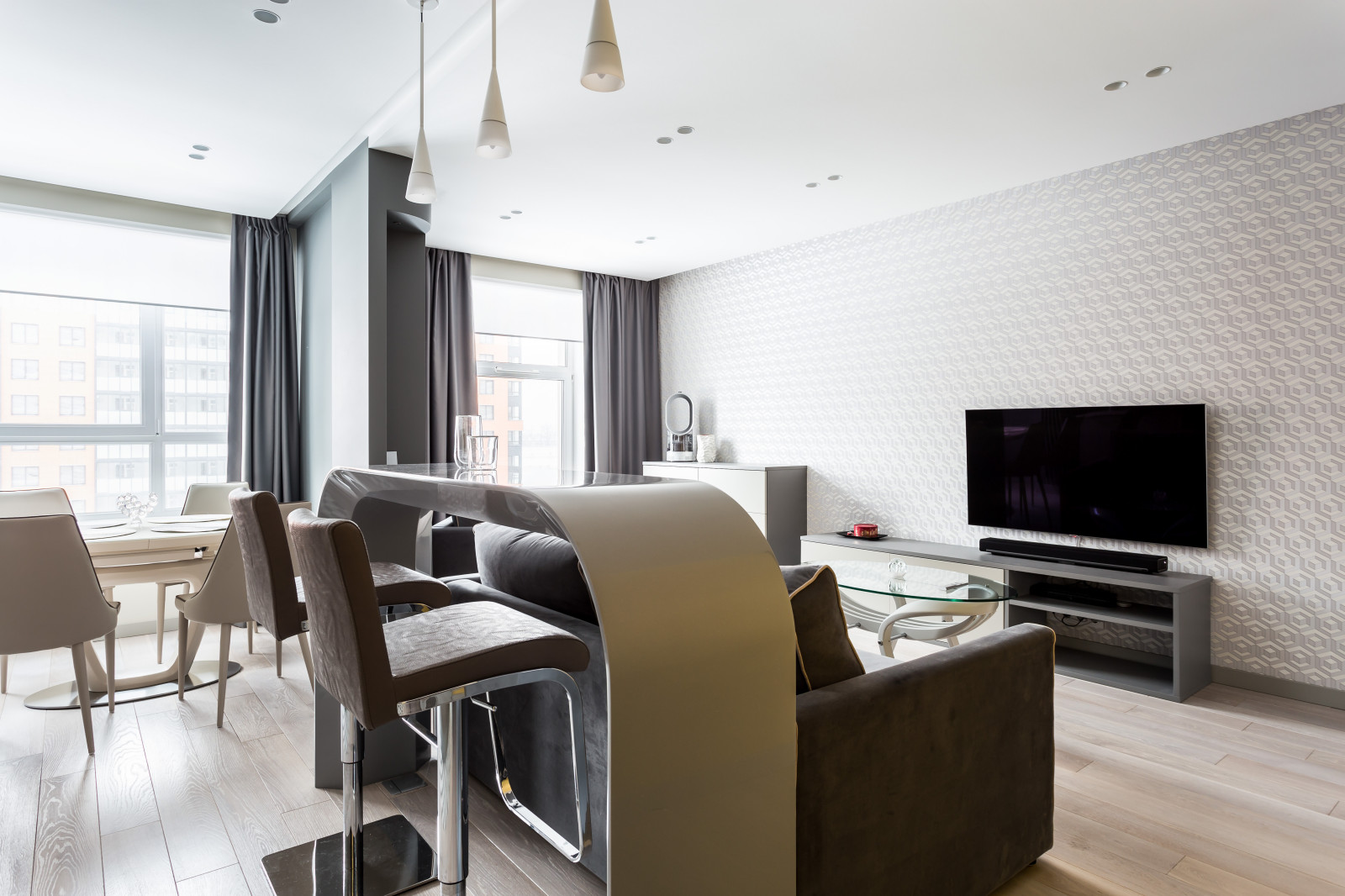 Квартира в современном стиле (ЖК "Времена года", Санкт-петербург)