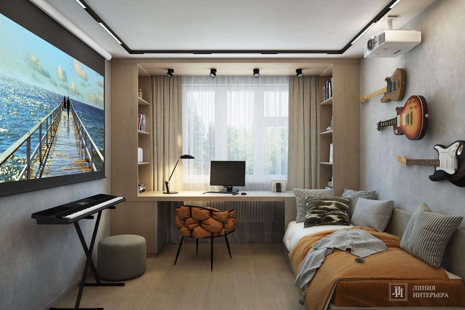 Спальня для молодого человека